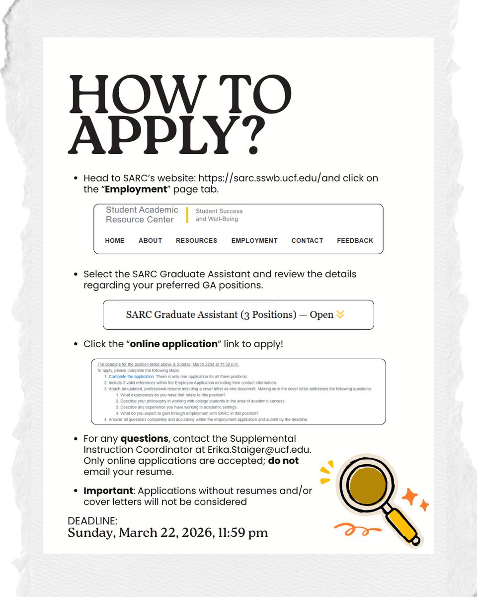 UCF SARC tweet media