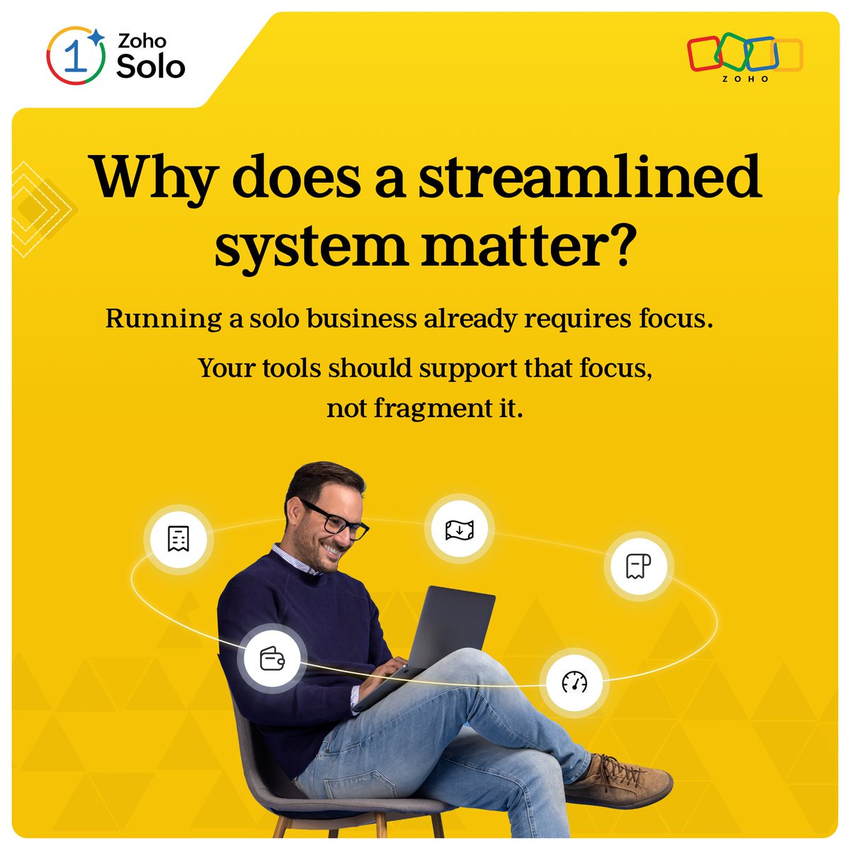 Zoho Solo tweet media