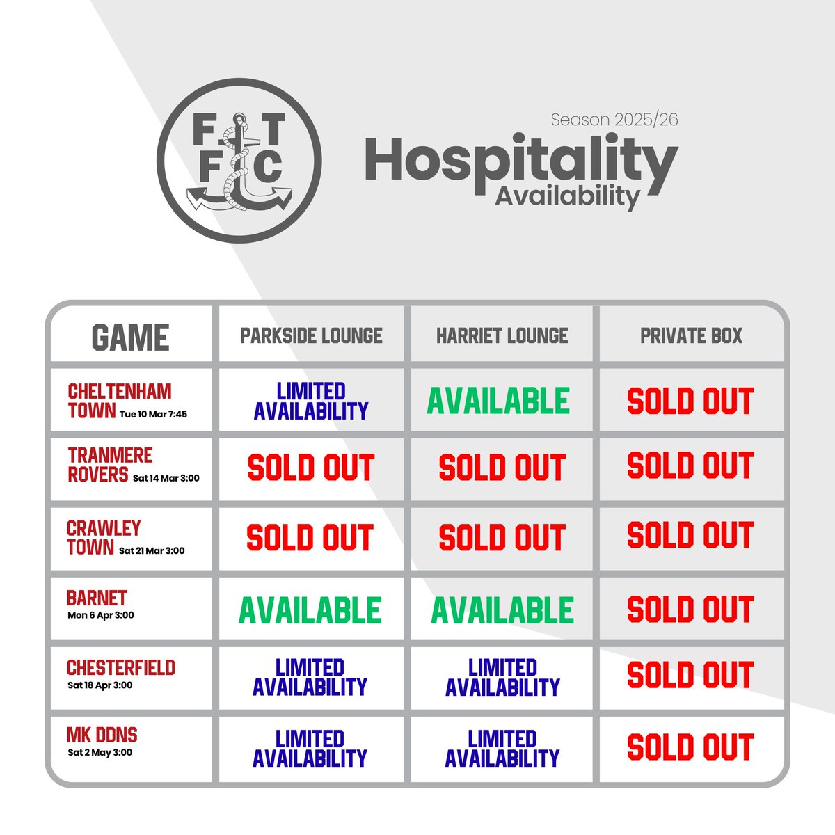 Fleetwood Town FC Commercial tweet media