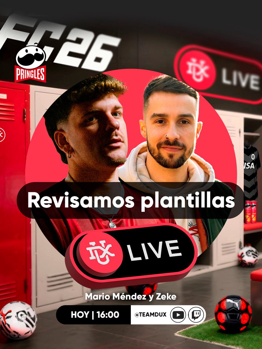TeamDUXGaming's tweet photo. EN DIRECTO 🔴

Habrá que hablar del FC, del nuevo parche y de los Fantasy y del tema filtraciones.

Si quieres que analicemos vuestra evolución o plantilla:
➡️ Dar RT al tweet
➡️ Comentar con los mayores delates posibles https://t.co/wIuwNUsNni