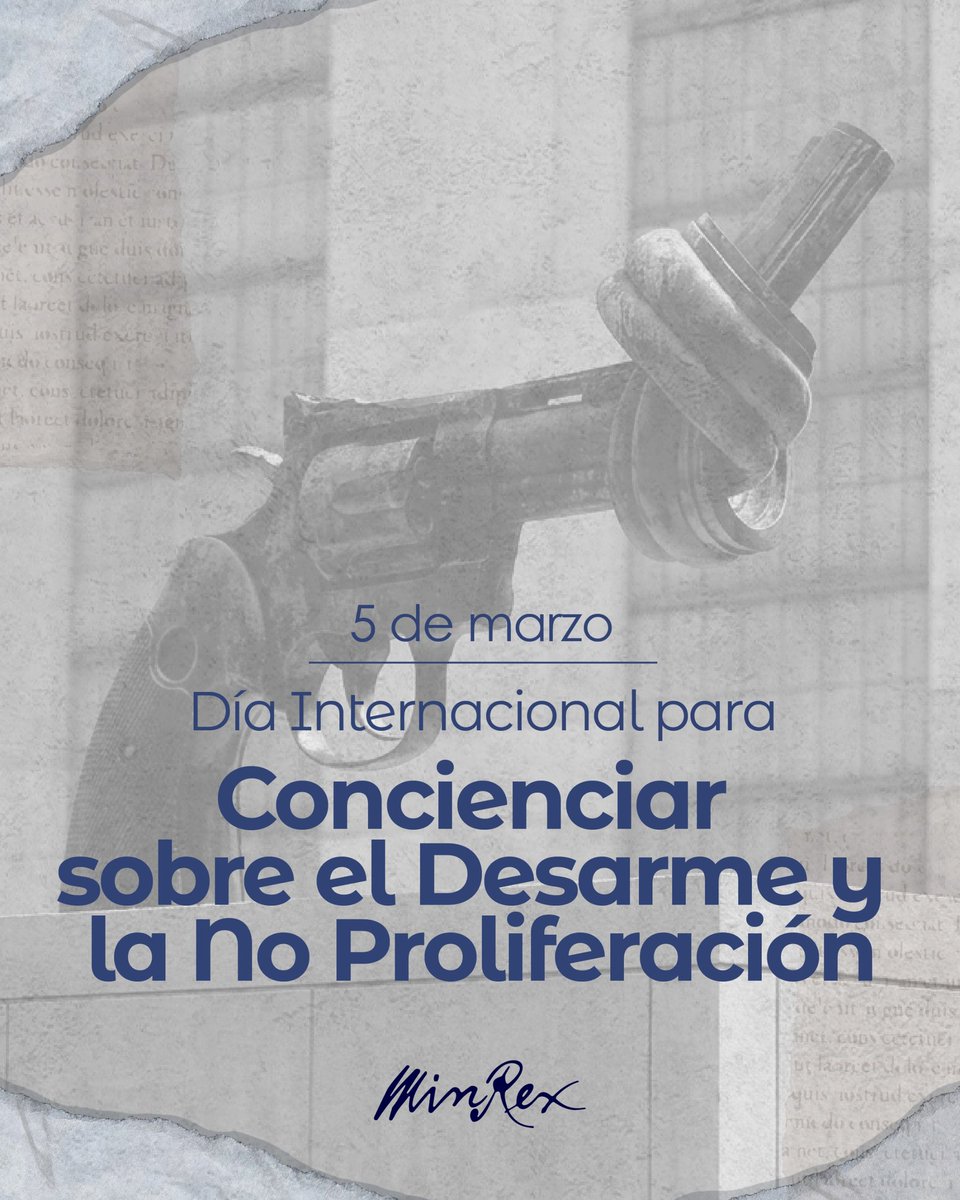 CubaMINREX's tweet photo. Hoy, en el Día Internacional para Concienciar sobre el Desarme y la No Proliferación, #Cuba 🇨🇺 reafirma su compromiso con el desarme nuclear general y completo.

En un contexto internacional complejo, urge reorientar recursos militares hacia el desarrollo social de los pueblos. https://t.co/maFCElEGAJ
