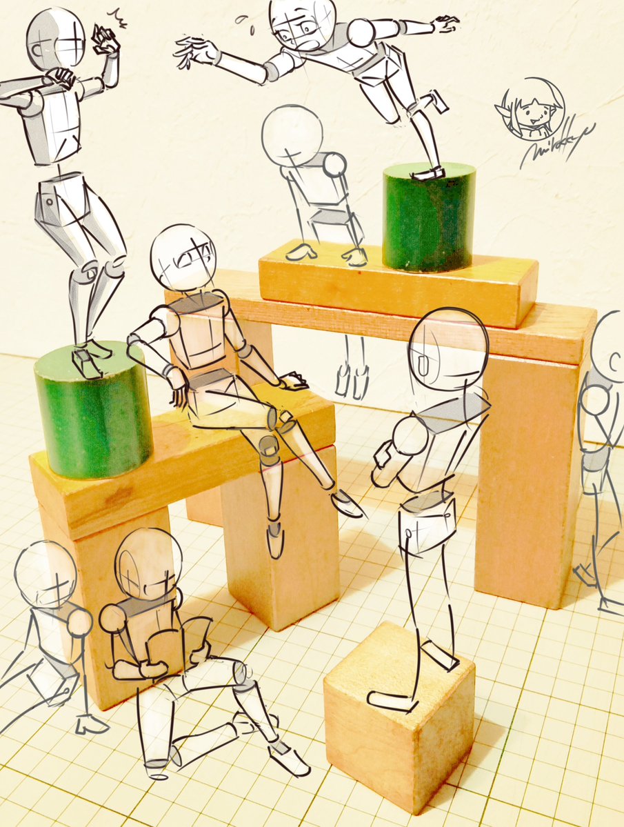 空間に素体を描く練習✏️
この練習楽しすぎて
いつもはかどる
#クロッキー