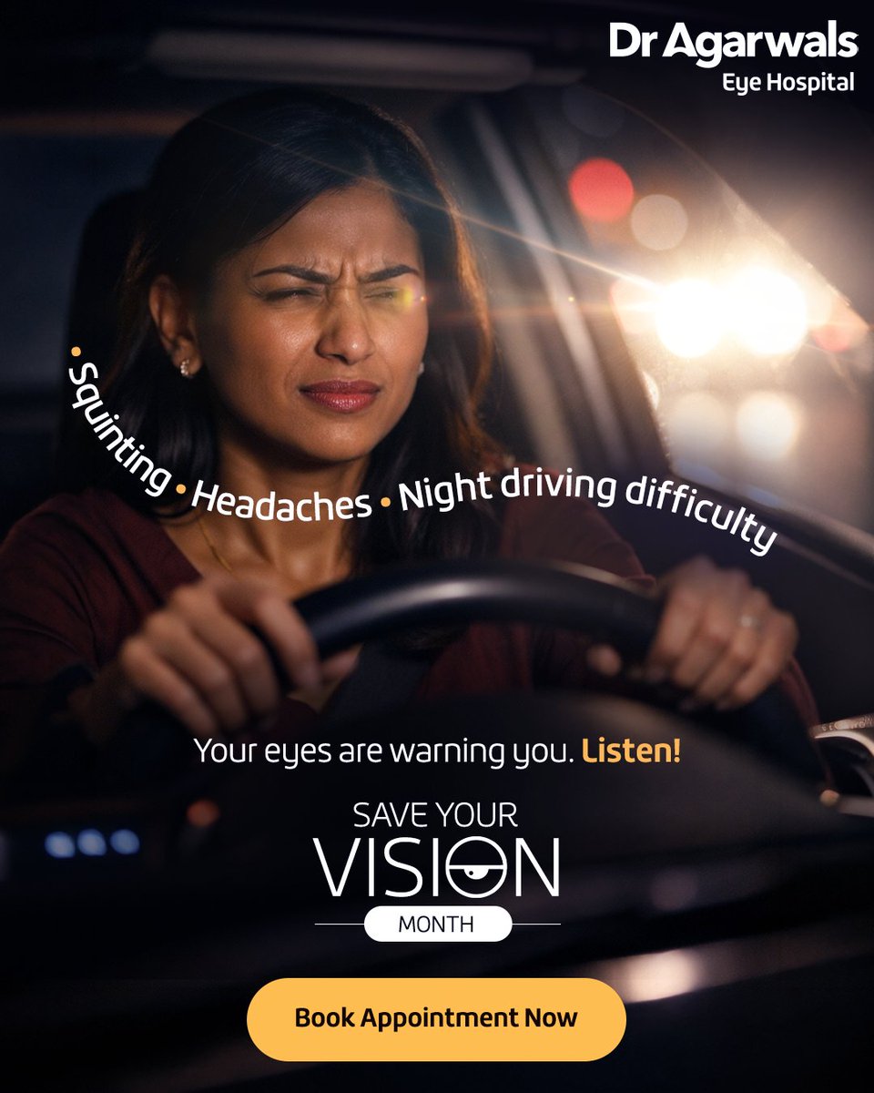 dragarwals_eye's tweet image. This Save Your Vision Month, pledge to stop ignoring what your eyes are telling you. 

Early detection can save your sight.

Book Appointment Now: bit.ly/3SJSiuV

#SaveYourVision #DontIgnoreSigns #VisionCare #EyeCheckup #DrAgarwalsEyeHospital