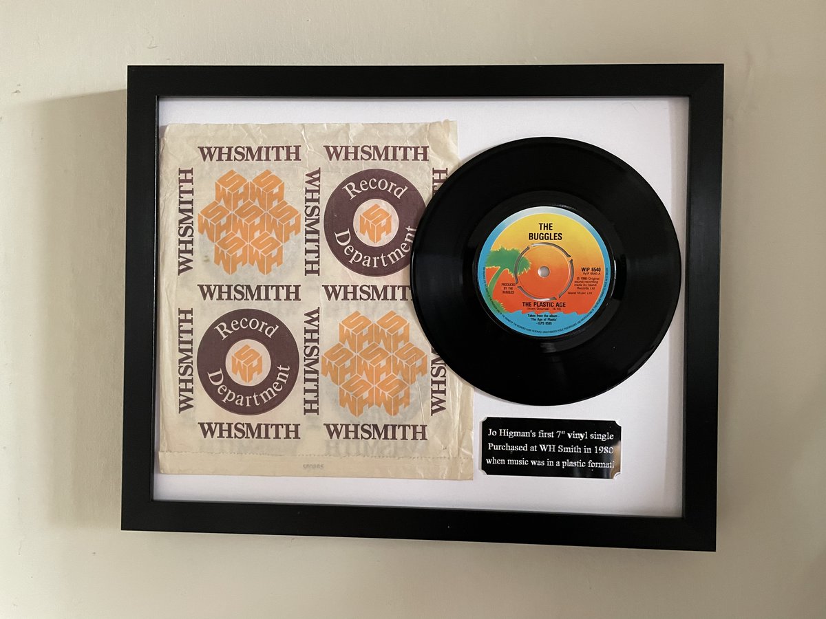 My1stRecord's tweet image. #1980....What a year on #GoldenYears on @greatesthitsuk Radio with @RealKenBruce.... Although it wasn't one of the featured songs from the year, this was a certain young lady's #firstrecord in that year, bought courtesy of WH Smith....And framed by us as a souvenir.....