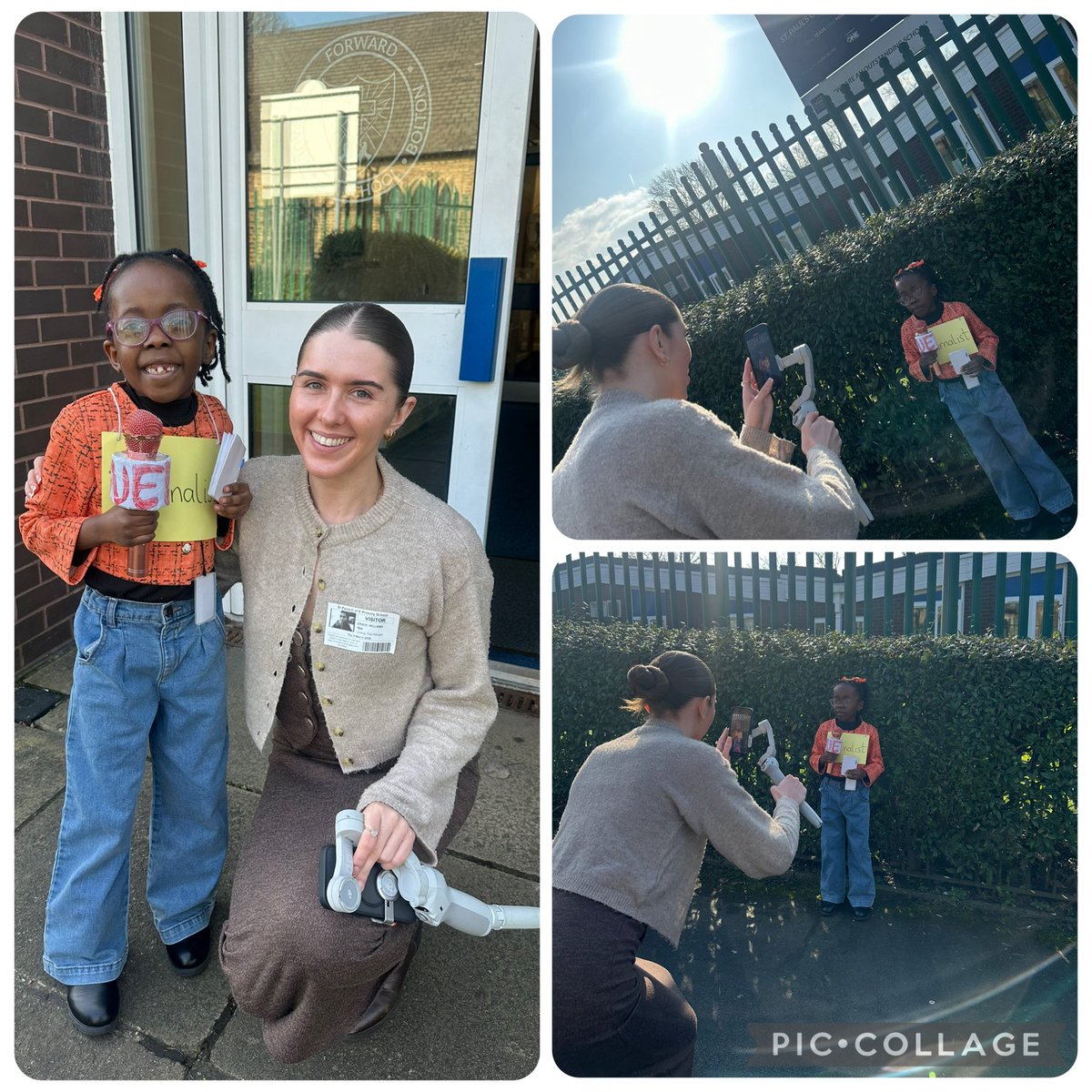 From journalist on the Word Parade catwalk to a real-life reporter for <a href="/TheBoltonNews/">The Bolton News</a> -today a dream came true for one of our children.💫⭐️
Thank you-we can’t wait to see her in her first presenting role!  🎥🎤#stpaulsabaspiration #dreambig