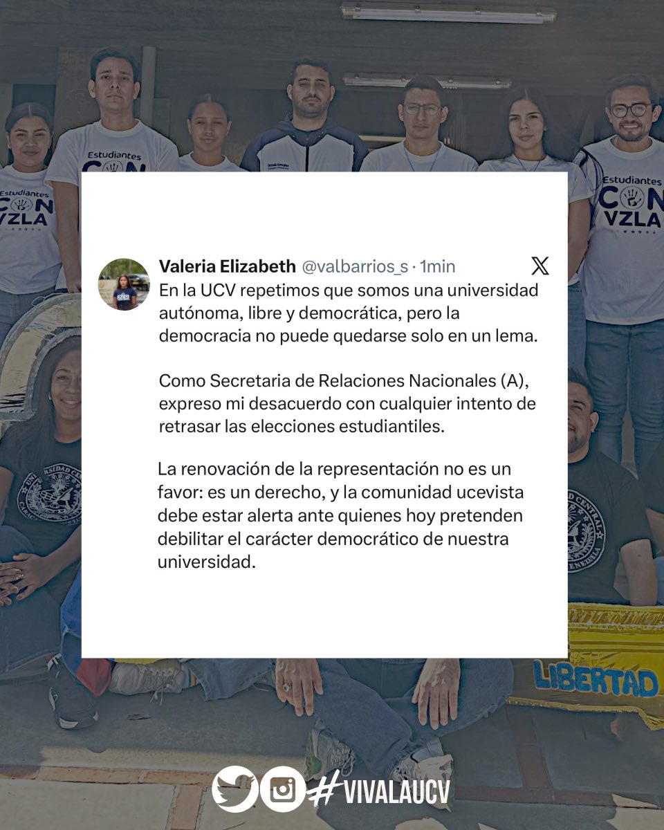 Viva la UCV tweet media