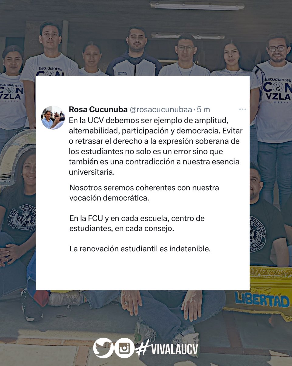 Viva la UCV tweet media