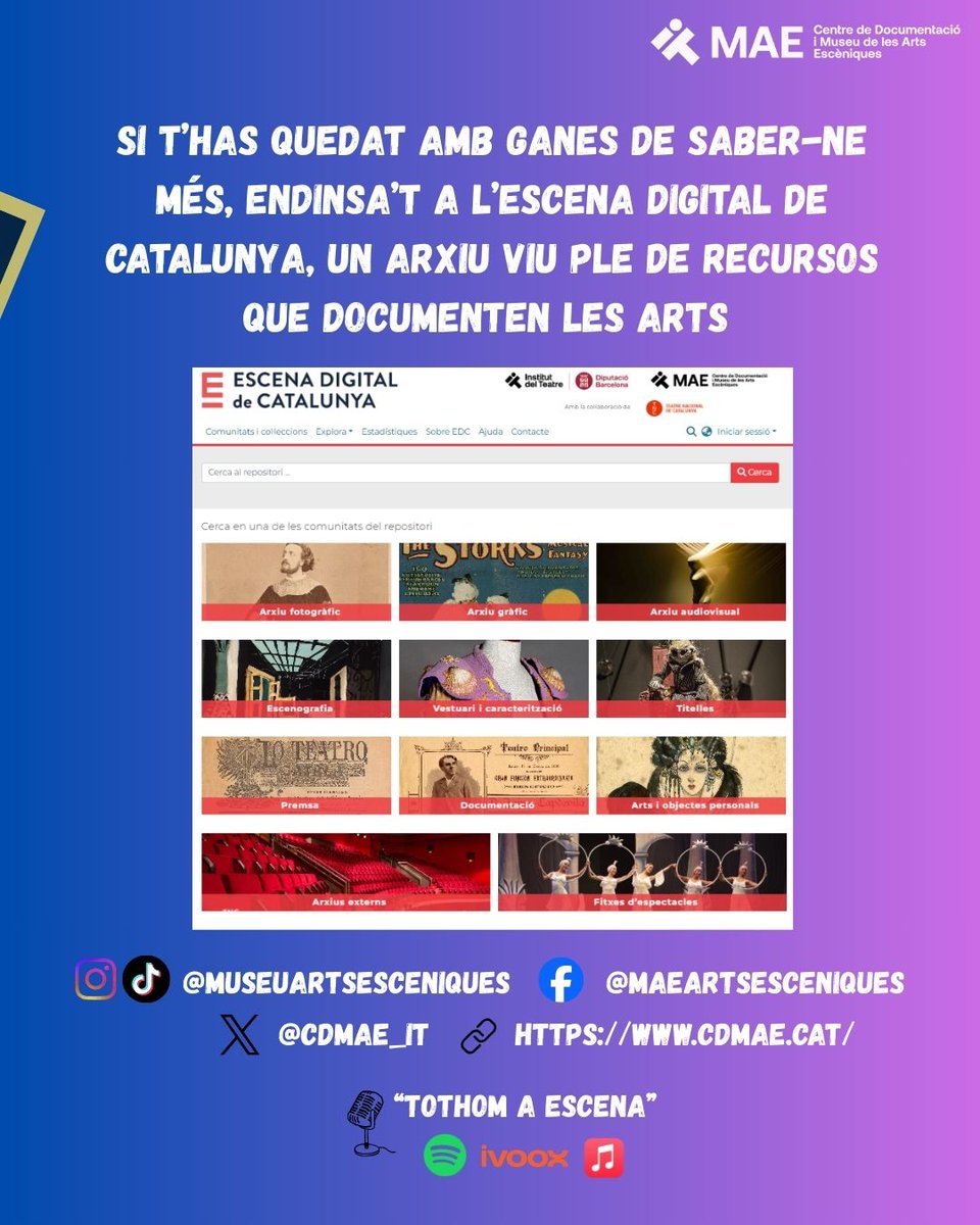 Museu de les Arts Escèniques 🎭 tweet media