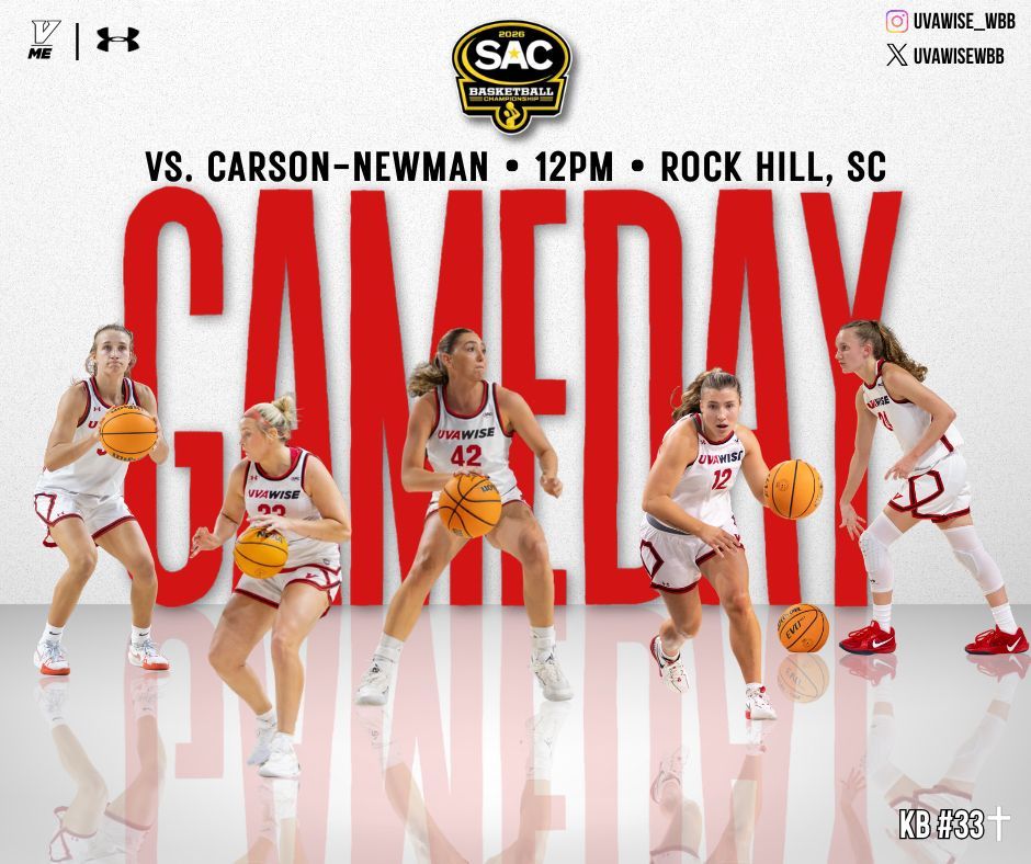 UVAWISEWBB's tweet photo. Itโs Tourney Time. Game One of the SAC Tournament is HERE.
๐ Carson-Newman
๐ Rock Hill, SC
๐
Thursday, March 5th
โฐ 12:00 PM
๐บ FloSports
#VoverMe
#KB33 https://t.co/SwLCSeCdIF