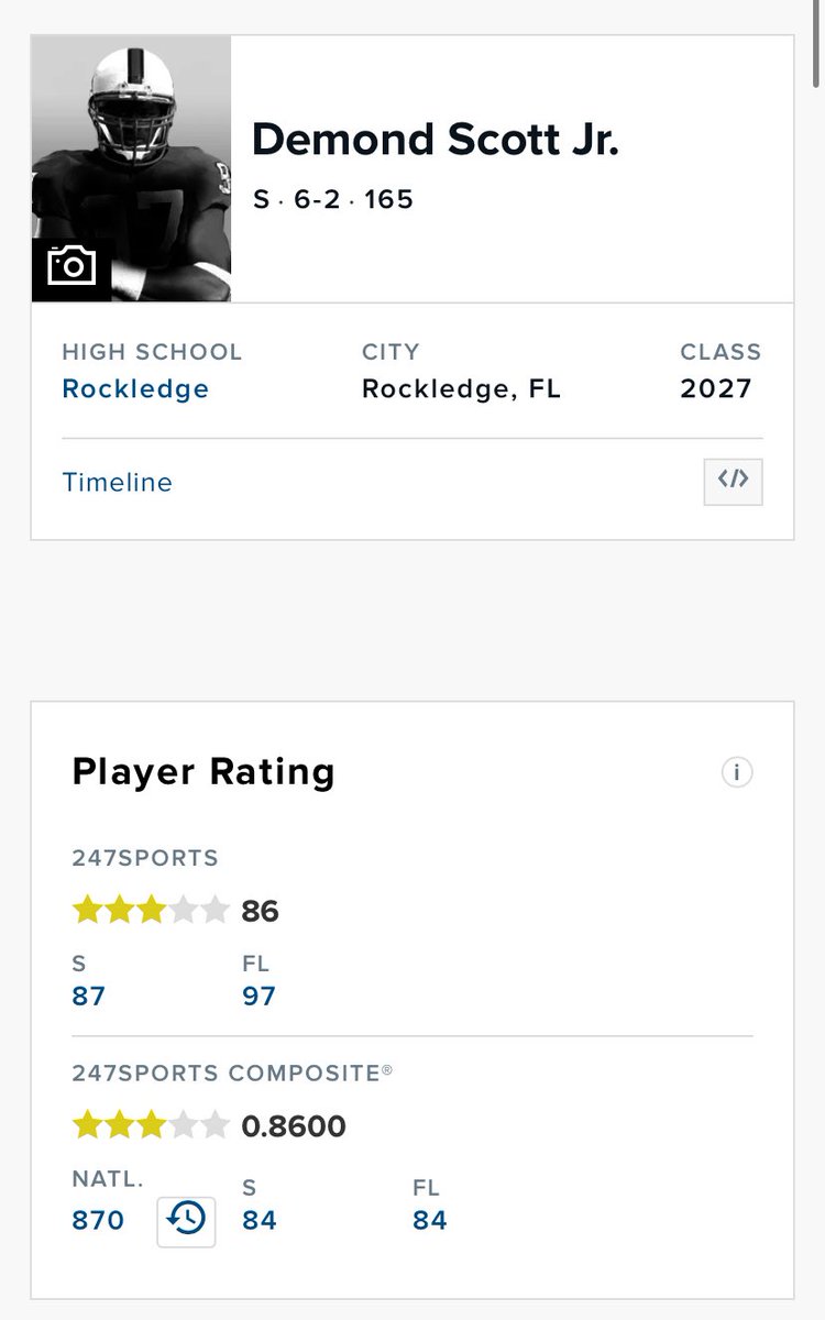 Demond kion scott Jr 3⭐️CB tweet media