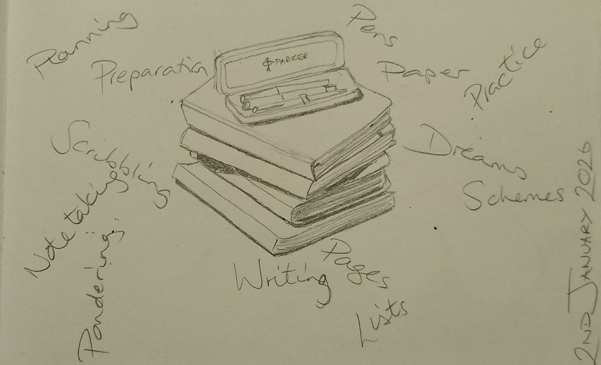 MorralKaren's tweet photo. It's #WorldBookDay and I love a good #book. 
Whilst those filled with fictional adventures and fascinating facts are fabulous, I thought I would celebrate the #notebooks and sketch pads that are the foundations of any project. 

I have the odd one or two...

#writerslife https://t.co/zvHV3MCv98