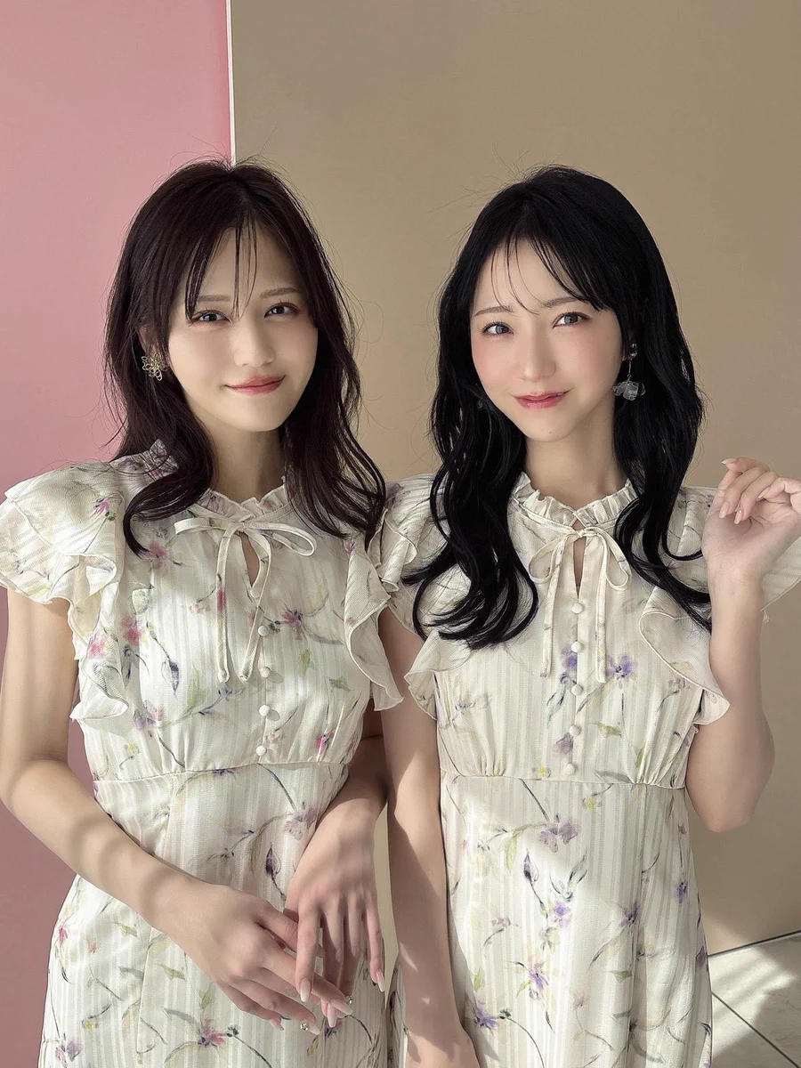 tocco closet⭐︎野口衣織さん着用⭐︎シアーチェック×フラワー