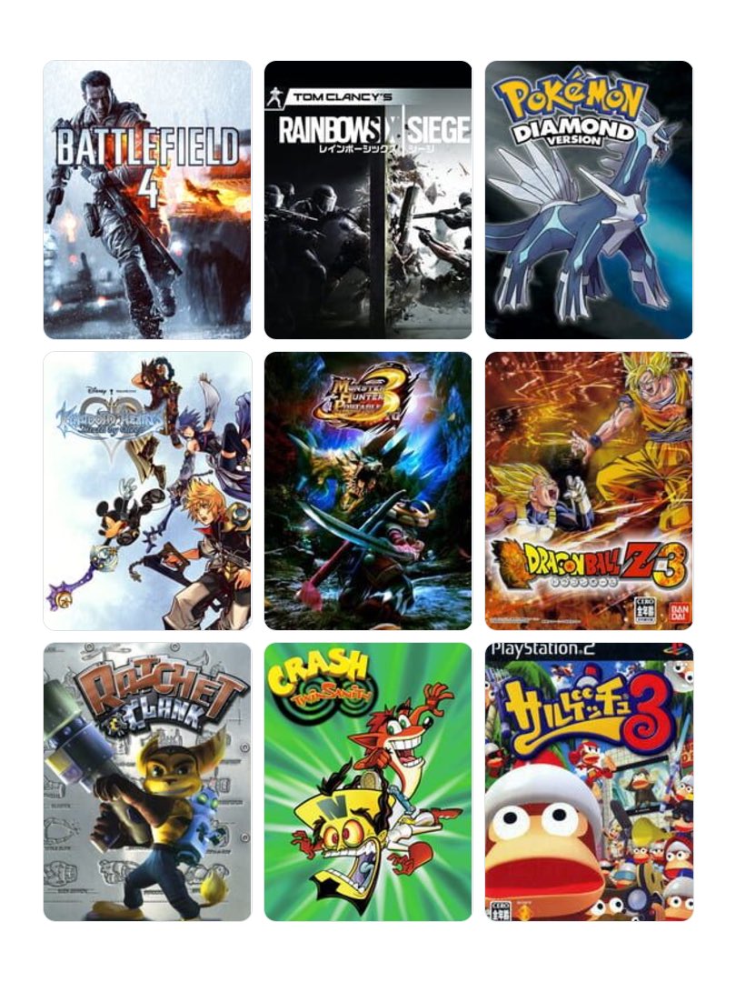 tadagami47's tweet photo. 9つじゃ全然足りないよ
PS2とDSがエグイ数ある
#My9Games #私を構成する9つのゲーム https://t.co/gjP7tiwq5b