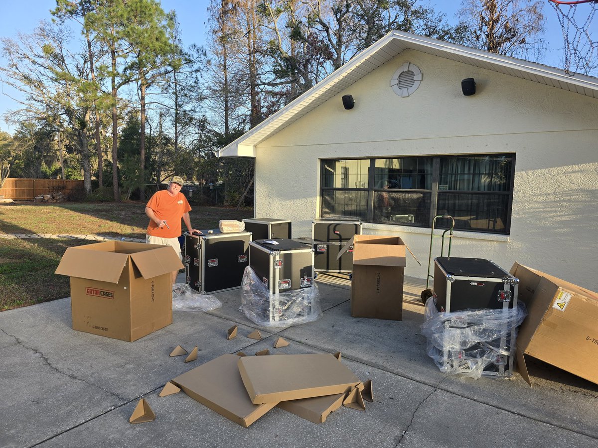 Thanks to Gator cases for hooking us up. Just getting some stuff ready for the Out of the Swamp Tour!