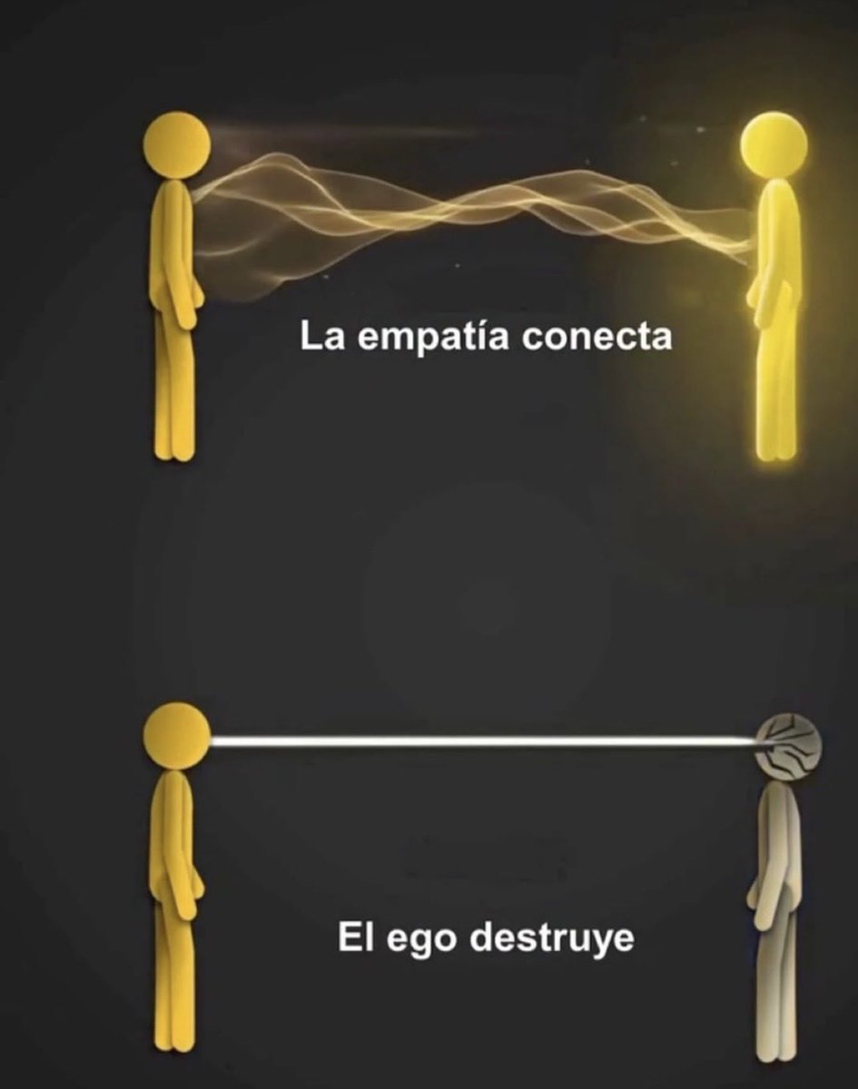 Efectozen1's tweet photo. ponerse en el lugar del otro fortalece las relaciones, mientras que pensar solo en uno mismo las deteriora. https://t.co/efco4V47KC