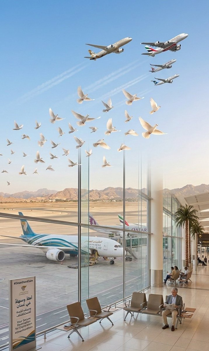 Intidhar_'s tweet photo. When the region gets loud, choose calm. Choose Oman. 

#OmanStandsCalm
https://t.co/3hiQcjIWZA https://t.co/WgyAHb66sC