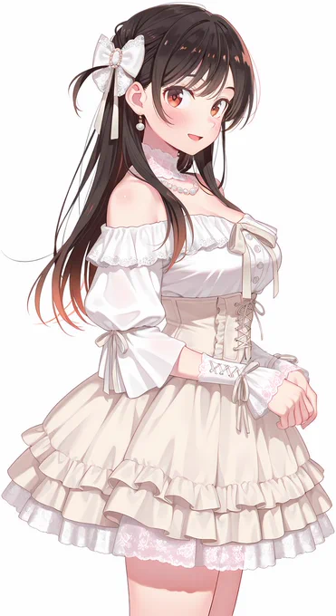 甘ロリ水原 #かのかり #水原千鶴 SFW illustration. Mizuhara ■タップ推奨■