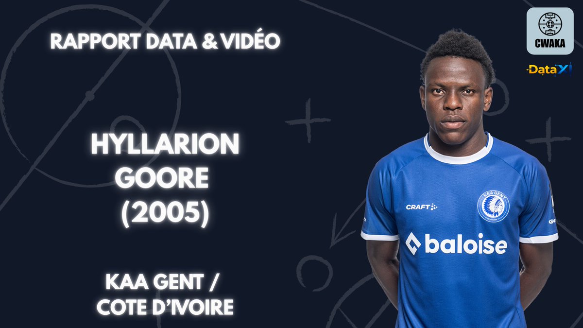 CWaka's tweet photo. Hyllarion #Goore 🇨🇮20 ans – Attaquant – KAA Gent
Attaquant puissant et instinctif.
Voici mon rapport #scouting👇 https://t.co/55Pb4He8Vl