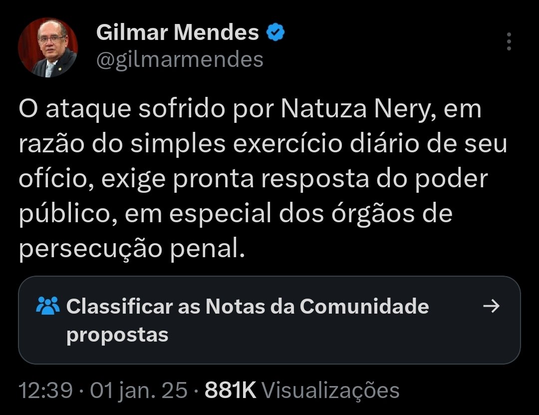 allandospanos's tweet photo. Alguém sabe se o Gilmar Mendes prestou solidariedade ao Lauro Jardim e exigiu pronta resposta do poder público e dos órgãos de persecução penal? https://t.co/1ueHDZZyuO