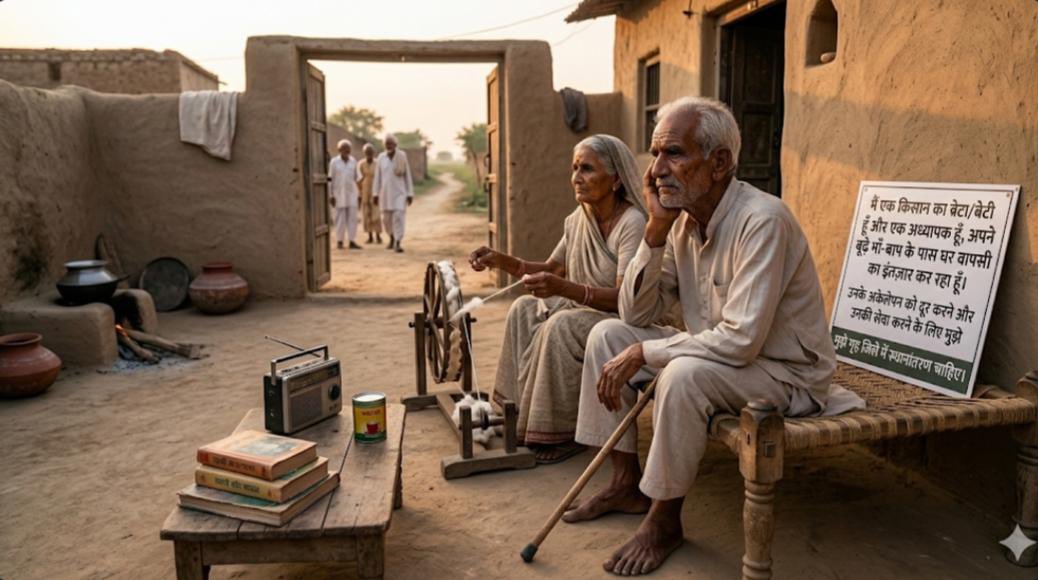 एक मानसिक रूप से निश्चिंत शिक्षक ही बेहतर राष्ट्र निर्माण कर सकता है। सालों से गृह जिले की राह देख रहे शिक्षकों को उनके परिवार से मिलाने का समय आ गया है।
#अध्यापक_मांगे_स्थानांतरण 
#अध्यापक_मांगे_स्थानांतरण 
<a href="/BhajanlalBjp/">Bhajanlal Sharma</a> <a href="/madandilawar/">Madan Dilawar</a> <a href="/RajCMO/">CMO Rajasthan</a> <a href="/KumariDiya/">Diya Kumari</a> <a href="/VasundharaBJP/">Vasundhara Raje</a>