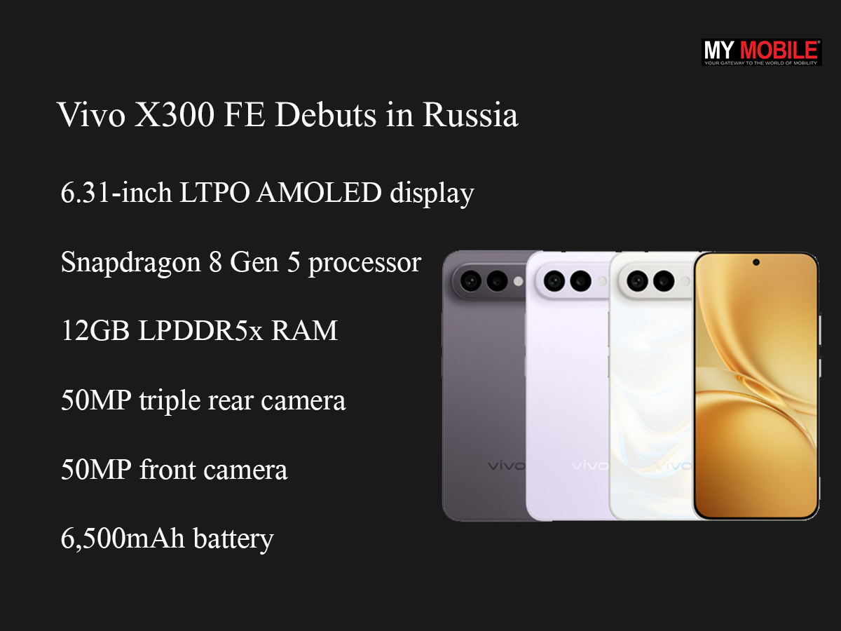MyMobile_India's tweet image. Vivo X300 FE Debuts in Russia With Snapdragon 8 Gen 5, 50MP Triple Cameras

#Vivo #SmartphoneLaunch #TechNews #Android

Read More: mymobileindia.com/vivo-x300-fe-d…