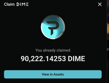 Here's how much $dime I really got  Paradex

13,6k + some more alts accs

app.parodex.trade

BUT, I sold many S1 and S2 points via OTC at an avg price of $0.17 - $0.20, that's around 7k profit  

If we include the airdrop, total will be around 10k 

Paradex should begin