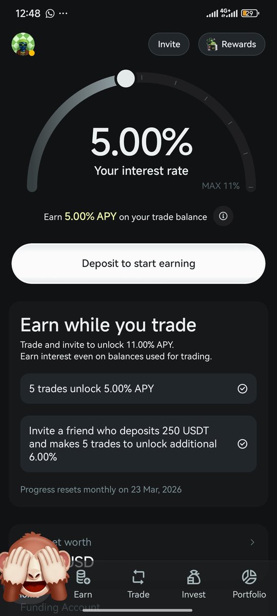 Dave_Web3__'s tweet photo. I tested the new Grvt 2.5 mobile app today and something about it feels different.
Your balance is not split anymore.
You can deposit, earn, and trade from the same place.
It sounds simple but it actually changes how you use your funds.
@grvt_io 
Walk with me.. https://t.co/2IugxMt7Wn