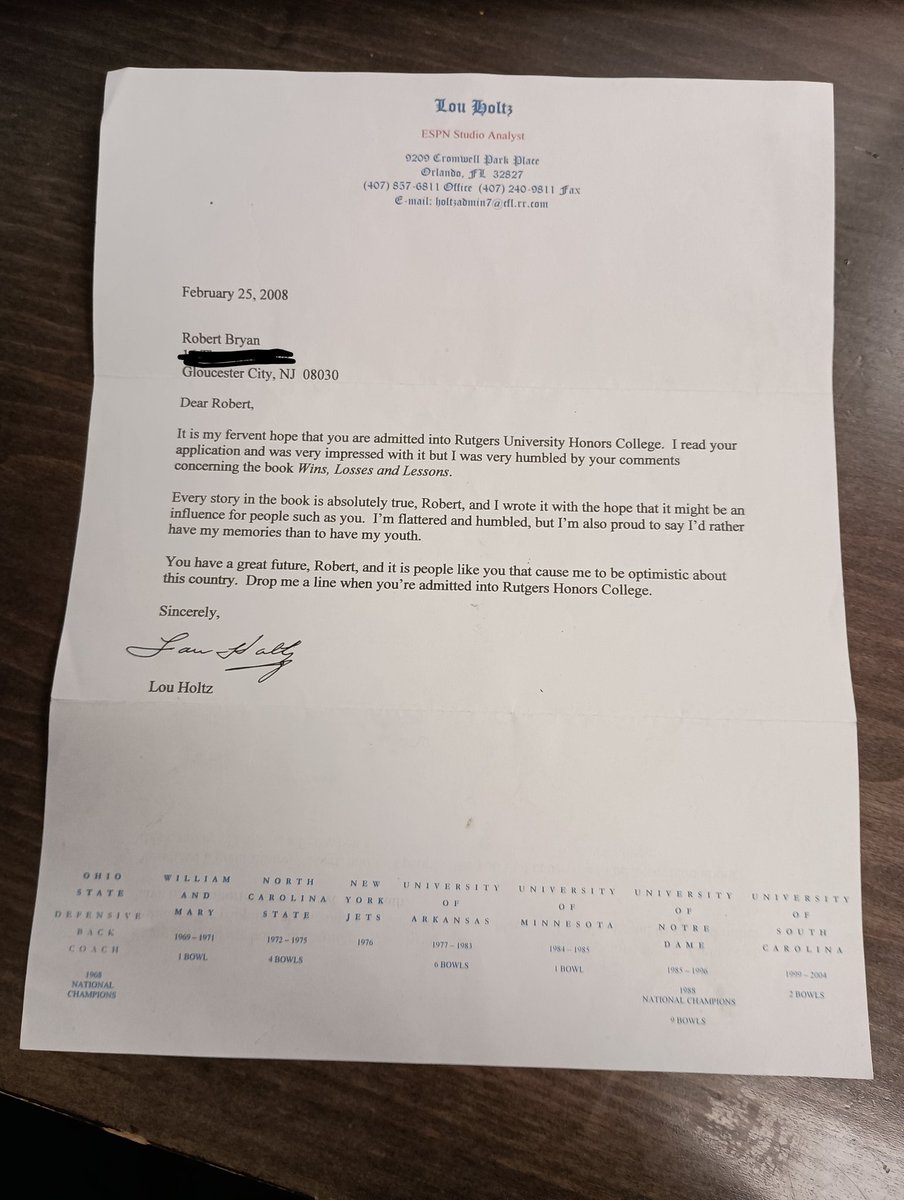 HsGloucester's tweet image. Thank you, Coach Holtz, for being one of the strongest influences in my decision to become a coach and educator. Your legacy will live on through the countless lives you inspired. #LouHoltz #Leadership #Coaching