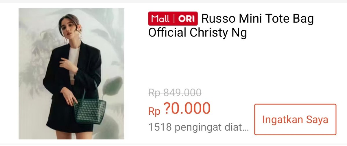 kimmyexp's tweet photo. Flashsale Spaylater 10RB ⏱️ 20:00

Russo Mini Tote Bag Official Christy Ng
https://t.co/clzKzsFYBt
Varian : Black
Stok : 10 https://t.co/PoID8U15RK