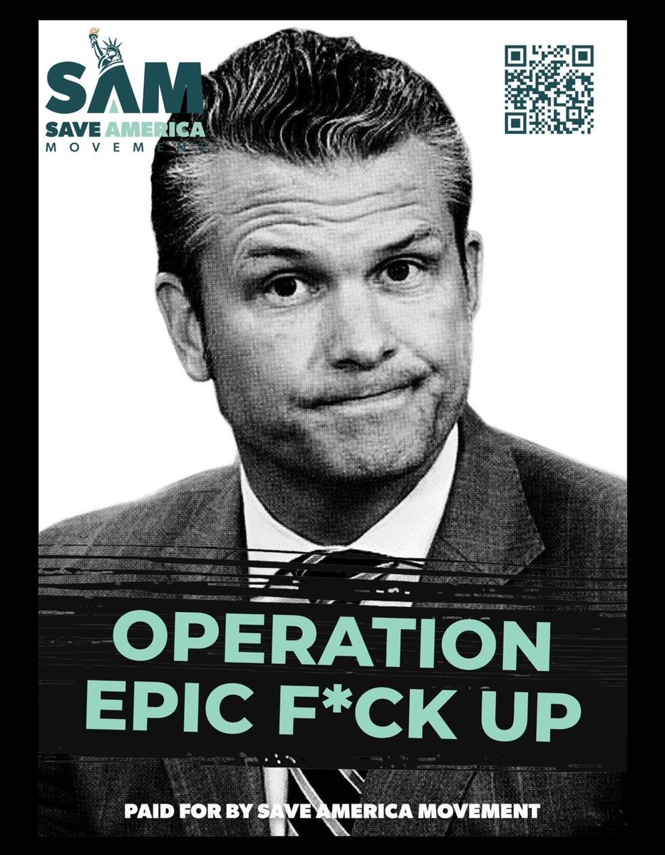 Hegseth is a simple minded man, his only aspiration is to please Trump, a typical “yes” man.
Our country is in incapable hands.
Majority of Republicans are working for Trump, not Americans.
And Trump is working for Putin and Netanyahu.