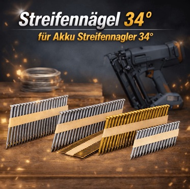 HeilBefestigung's tweet photo. 🔩 Streifennägel 34° für Akku- &amp; Druckluftnagler – ring- oder glattverzinkt (12 µm)
📦 Beispiele: 63x2,8 mm 75.000 Stk 754,62 €, 90x3,1 mm glatt 45.000 Stk 749,50 €
🚚 Lieferung frei Haus
➡ https://t.co/lG7pJO8GMj
#Streifennägel #Handwerk #Holzbau #Nagler https://t.co/zn3Q52XLiK