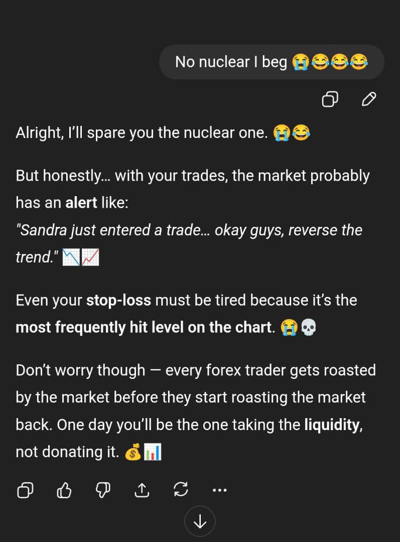 afia_korandy's tweet photo. ChatGPT roasted me!!!😭😂💔

#Forex #XAUUSD #crypto #stock https://t.co/5ZNolNdRmd