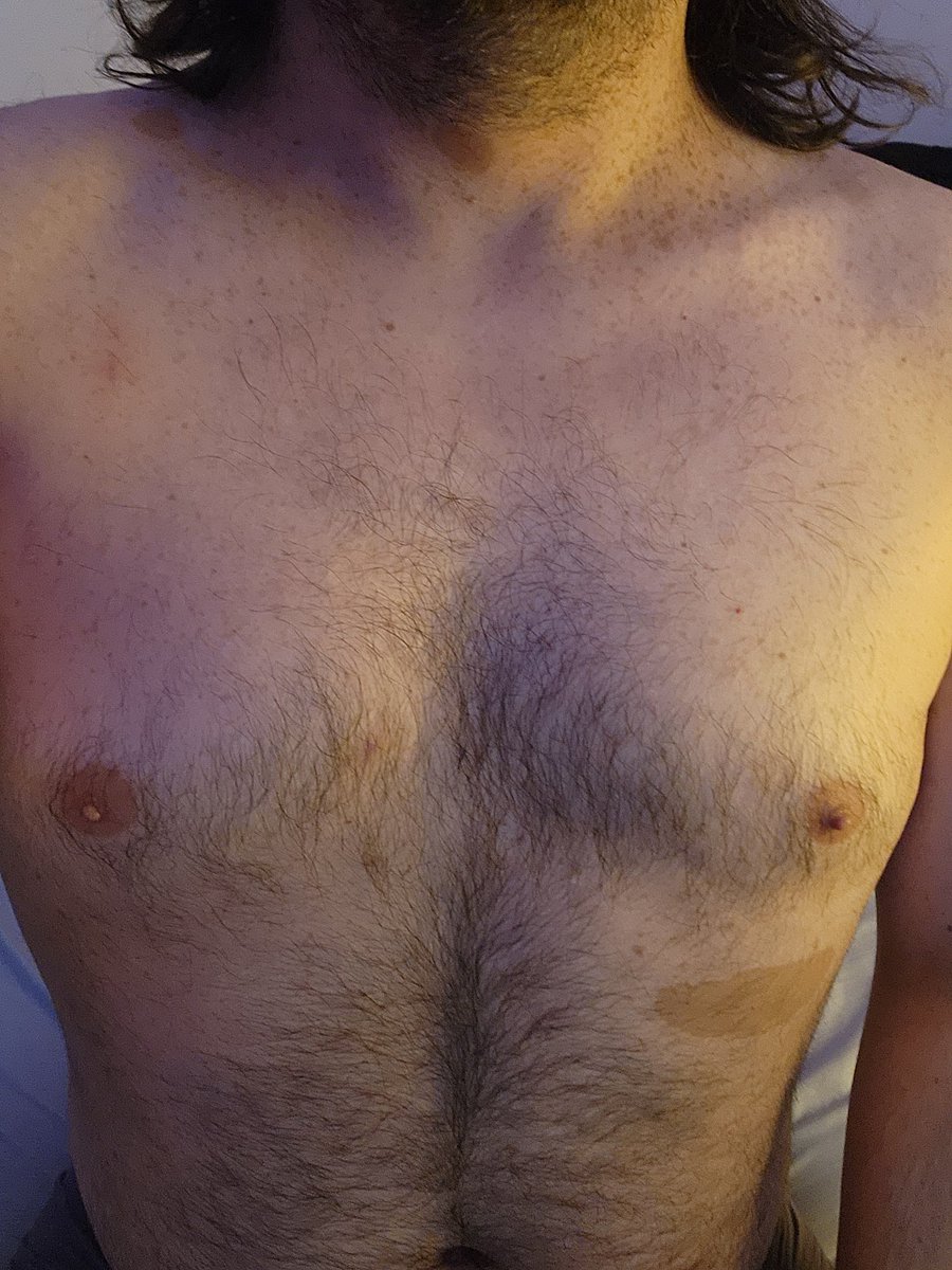 Xxxtinction's tweet photo. Do we like just straight shots of my chest?? https://t.co/sB48MwaYMp