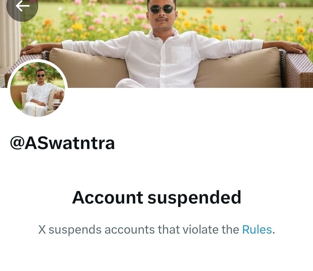 RTforIndia_'s tweet image. चेतावनी दी थी, लेकिन अक्ल नहीं आई।

नफरत फैलाने वाले गालीबाज का पुराना अकाउंट अब स्वाहा हो चुका है, मित्रों।

इस मुहिम में लगातार साथ देने वाले सभी साथियों का साधुवाद। 🔥

विशेष धन्यवाद @siyaramsiya999 @V_arsha_

#HappyHoli 🤣🤣🤣