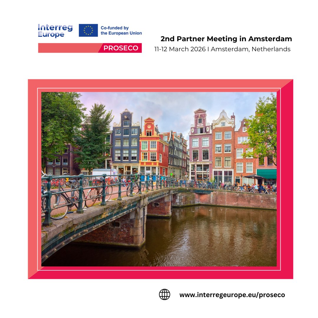PROSECO_eu's tweet photo. The #PROSECO 2nd Partner Meeting is coming up!

On 11–12 March, partners meet in Amsterdam during the Euclid Impact Summit to exchange ideas on social procurement, social entrepreneurship and impact measurement. @interregeurope 

Explore more via the link in the comments 💬 https://t.co/wwVg7Wkk2h