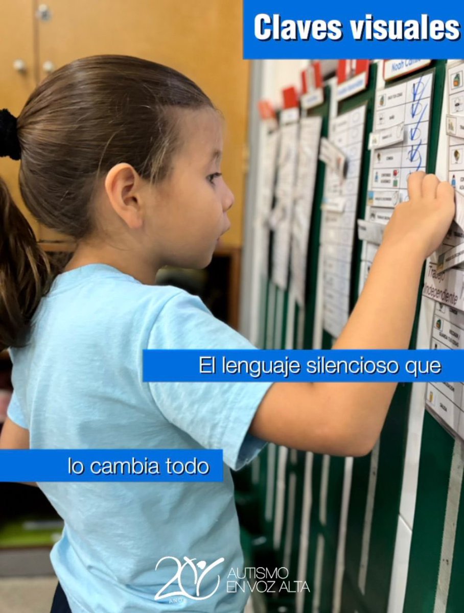 AenVozAlta's tweet photo. A veces, una imagen dice más que mil palabras. ✨

Para muchos niños con autismo, las claves visuales no son solo dibujos; son el mapa que les ayuda a navegar el mundo con seguridad y autonomía.

Cuéntanos: ¿Qué clave visual ha sido la más útil para tu peque o estudiante? https://t.co/vl64RVMaaR