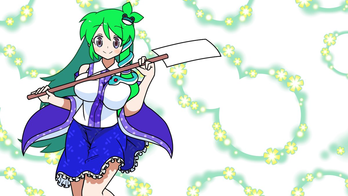 今日の #東方Project #東風谷早苗 #東方イラスト #TouhouProject