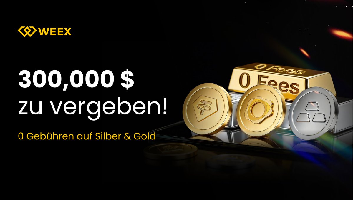 Gold ist nicht mehr nur für traditionelle Märkte.
Tokenisierte Metalle wie XAU, XAG und PAXG werden zunehmend Teil von Krypto-Trading-Strategien.

WEEX hat gerade eine Kampagne gestartet mit:
💰 300.000 $ Rewards
⚡ 0 % Trading-Gebühren
📊 Gold- &amp; Silbermärkte

Warum rotieren