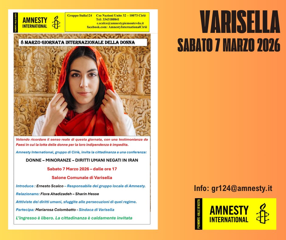 Amnesty International - Ciriè tweet media