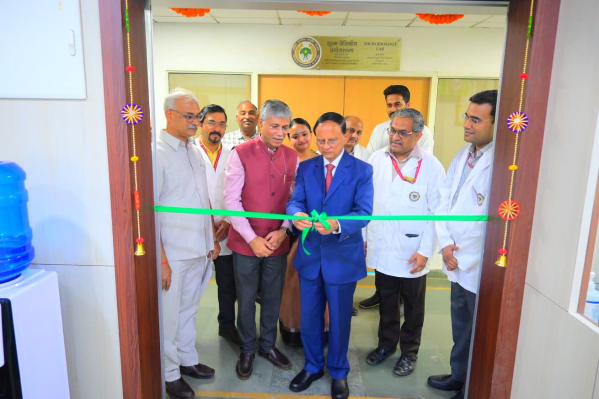 AIIA_NDelhi's tweet photo. The KINDER Lab at the Dept of Kaumarabhritya, AIIA, New Delhi, was inaugurated on 5.3.026 by Dr. P. K. Mishra, Principal Secretary to Hon. PMO, India in the presence of Vd Rajesh Kotecha, Prof. (Vd.) P. K. Prajapati, Director AIIA, Mrs. Ramya Nair, Director, PMO, &amp; others https://t.co/1eyD4Xhei5
