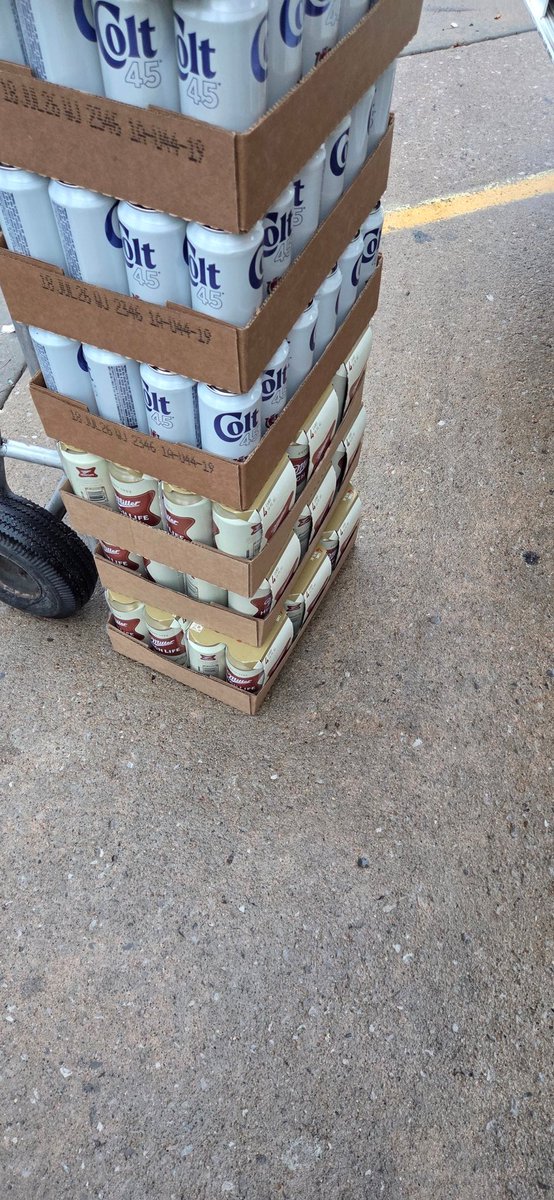 Delivering beer to the shape store this morning