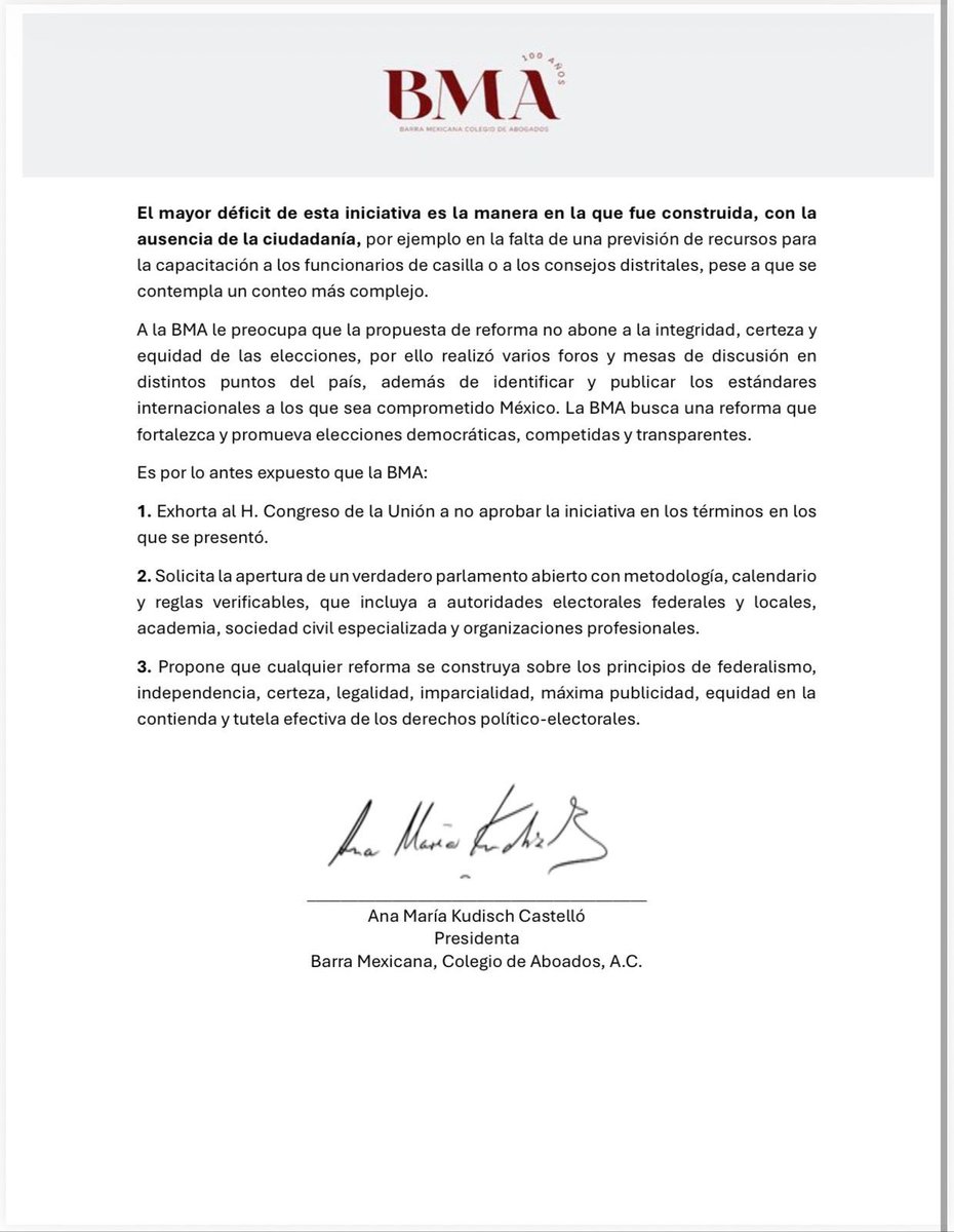 Barra Mexicana, Colegio de Abogados A.C. tweet media