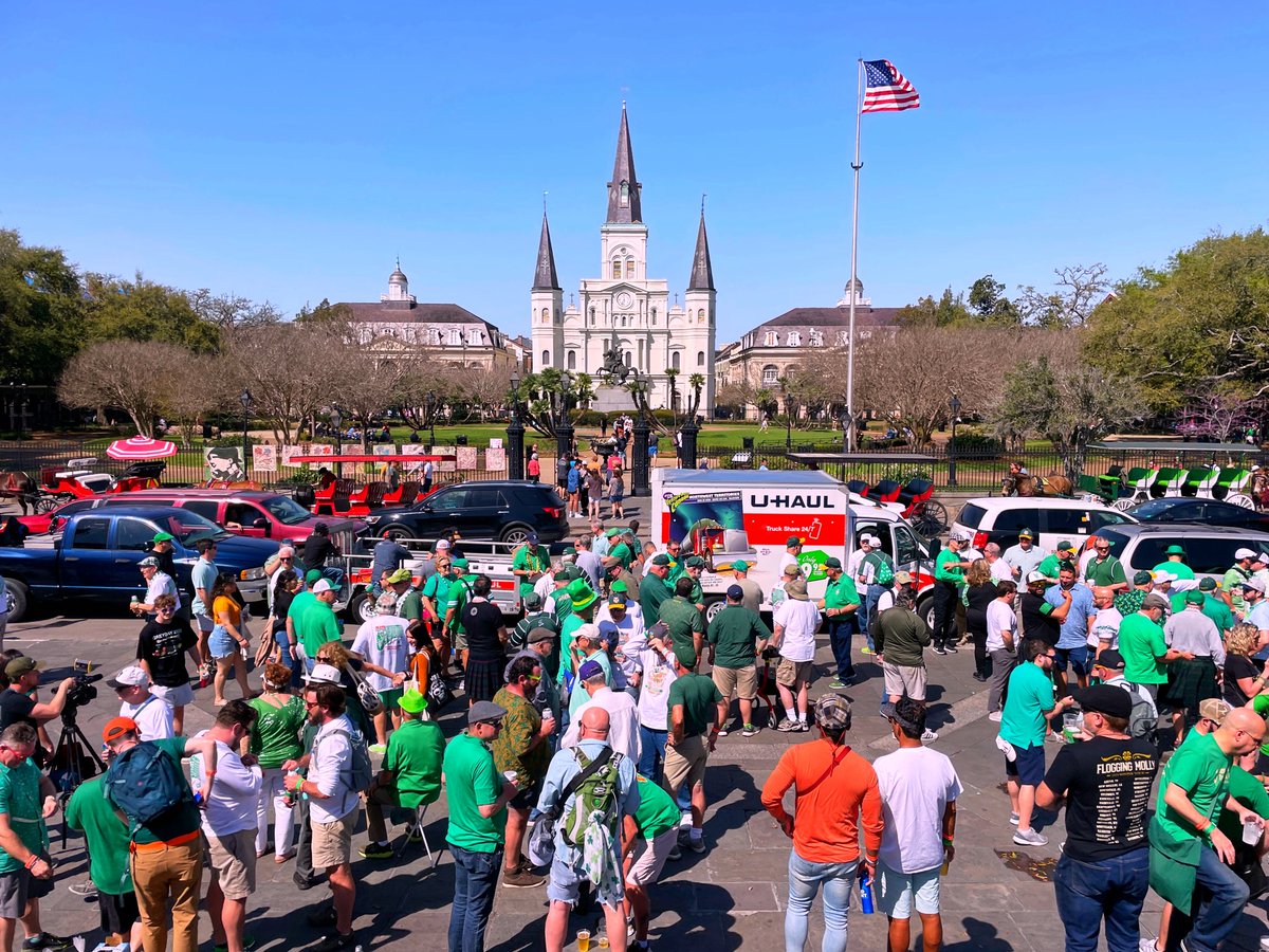 DavidMora's tweet photo. Throwback to the @IrishChanParade practice march!
There’s nothing like dancing through the French Quarter, hitting up neighborhood bars and passing a good time.
Can’t wait for the 2026 Practice March tomorrow. Sláinte! 🍀🍺🇮🇪🌈☘️
#IrishChannelParade #NewOrleans #TBT https://t.co/SVG41izCpj