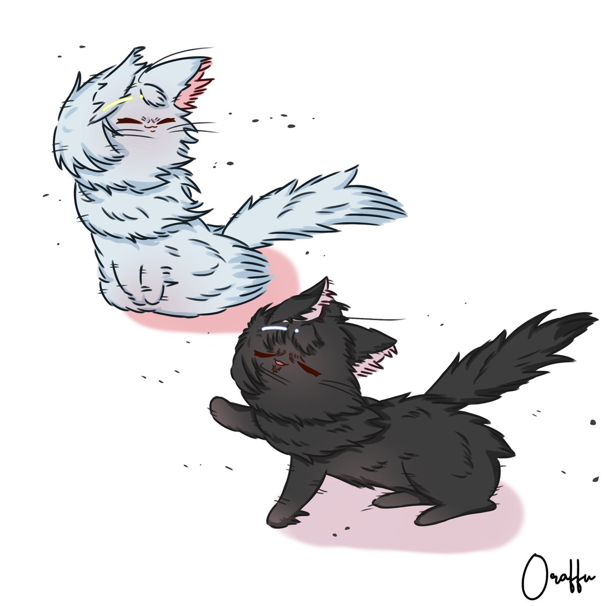 #dear_u_san #ur_ärt 
風が強いッ！
猫化U-san注意⚠︎︎