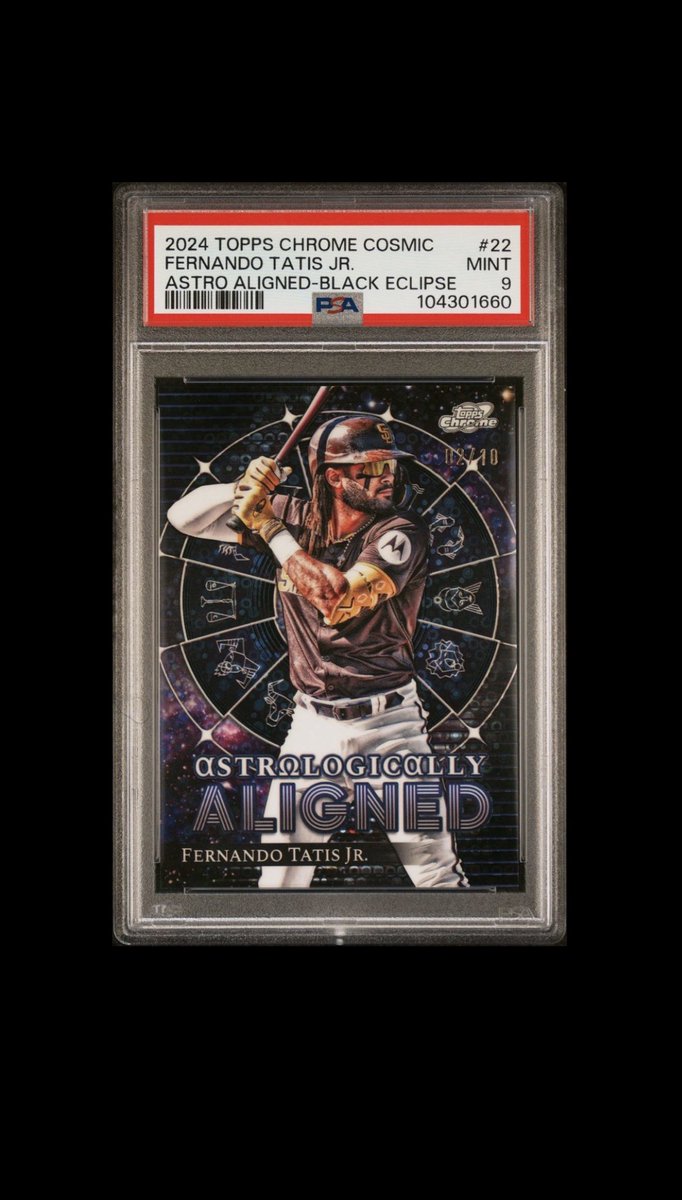 StevenWertheim's tweet photo. @84baseballcards @3bangerbreaks @HobbyRetweet_ @sportsfanmedia @thehobbylink @DirtyWorldRT Merrill /50 PSA 10 - $300
Tatis /50 SP PSA 9 - $60
Machado /50 PSA 9 - $30
Tatis /10 PSA 9 - $85 https://t.co/qreW738Jj8