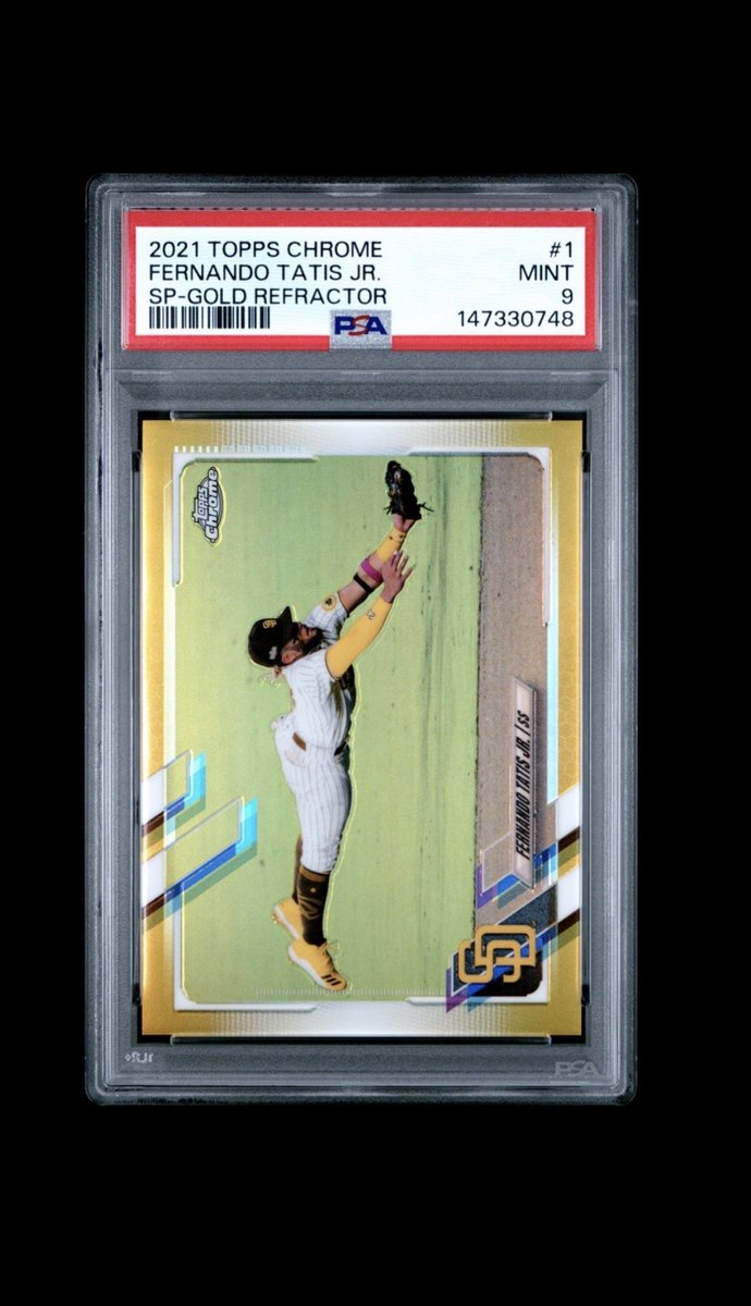 StevenWertheim's tweet photo. @84baseballcards @3bangerbreaks @HobbyRetweet_ @sportsfanmedia @thehobbylink @DirtyWorldRT Merrill /50 PSA 10 - $300
Tatis /50 SP PSA 9 - $60
Machado /50 PSA 9 - $30
Tatis /10 PSA 9 - $85 https://t.co/qreW738Jj8