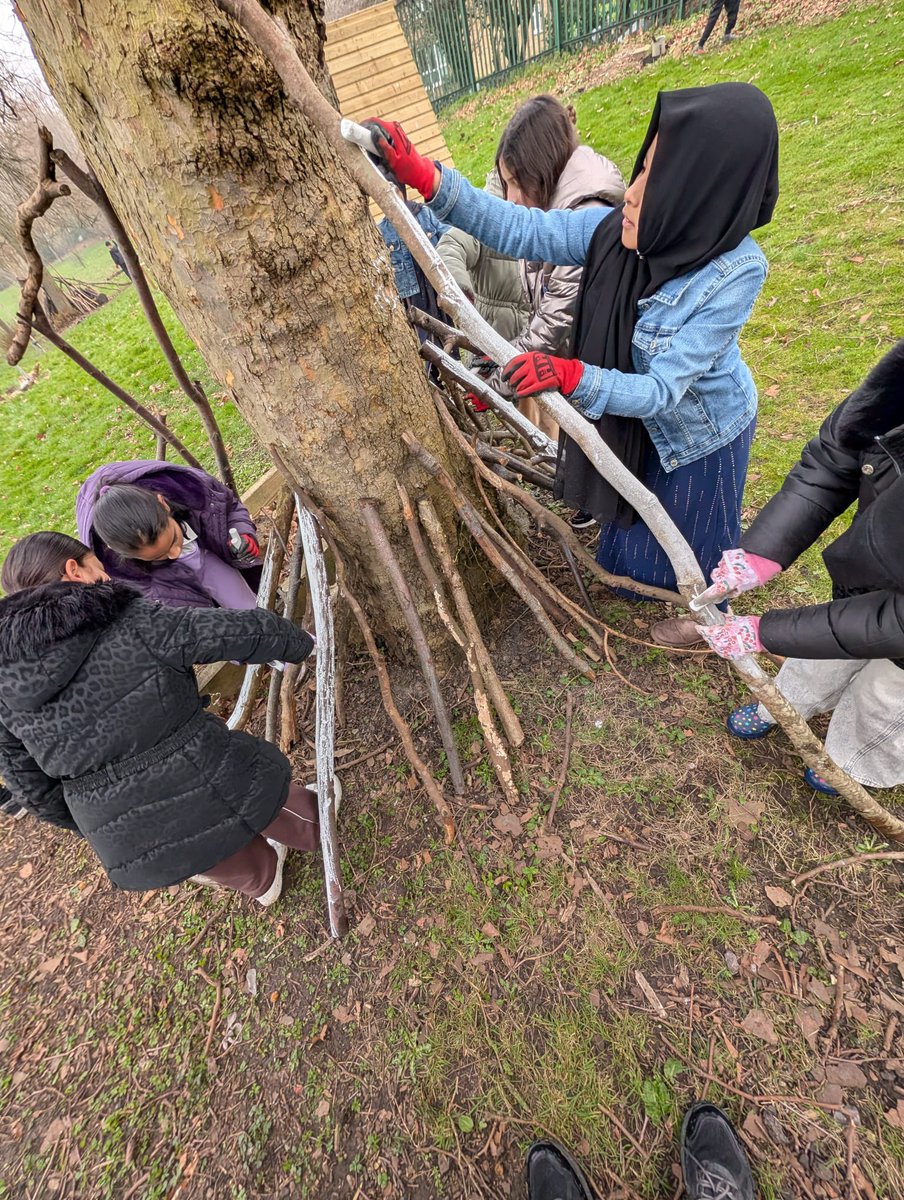BarkerendPLA's tweet photo. Year 5 have been celebrating World Book Day in Forest School by building their own reading dens! 🌿📚 Pupils worked together using natural materials to create cosy spaces where they could relax and enjoy their favourite books outdoors. #wearestar #WorldBookDay2026 #teamwork https://t.co/yQw2eSNZxz