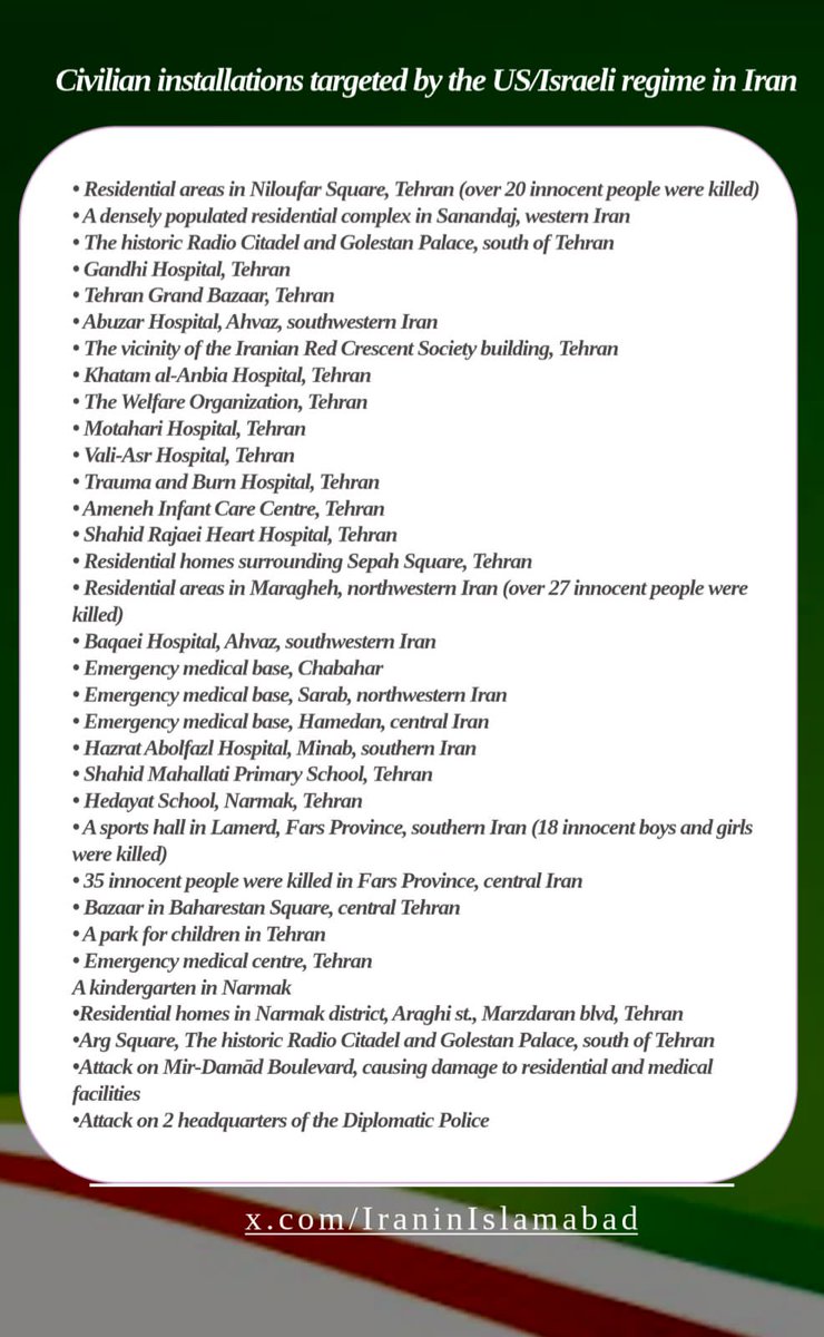 Embassy of Islamic Republic of Iran- Islamabad tweet media