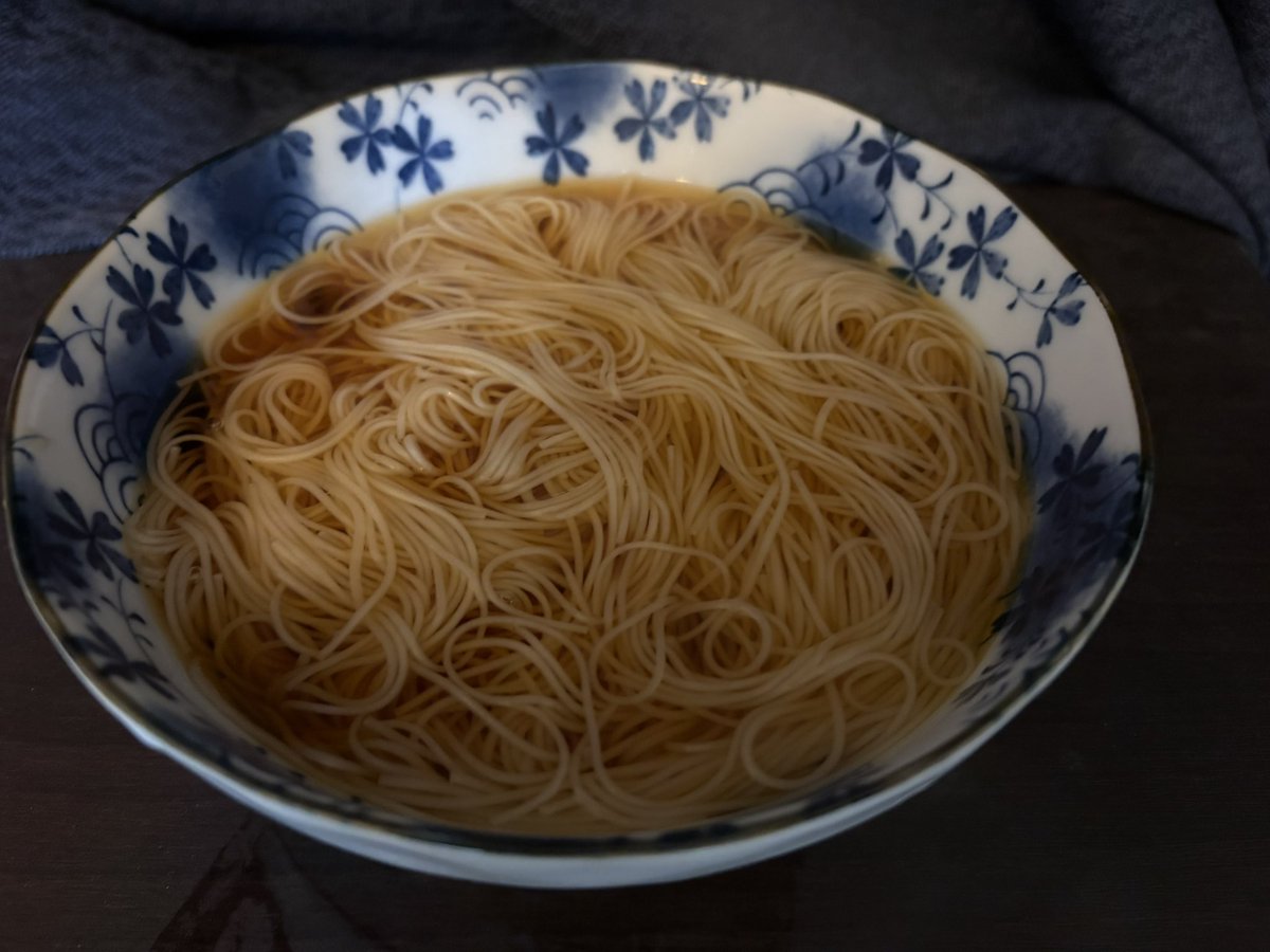 にゅうめんをたべた