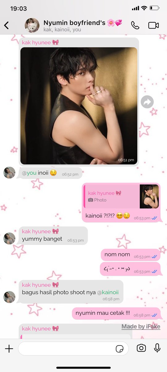 minwhiles's tweet photo. #2minjin three tweets au from glide universe 

draft reaksi nyumin dan hyunee lihat foto kainoii gantengg, gantengg bangettt 🙂‍↕️ https://t.co/u4bDX6Ko2s